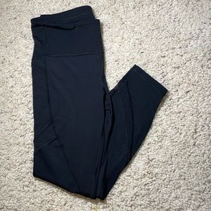 Black Netted Like-Sides Lululemon leggings